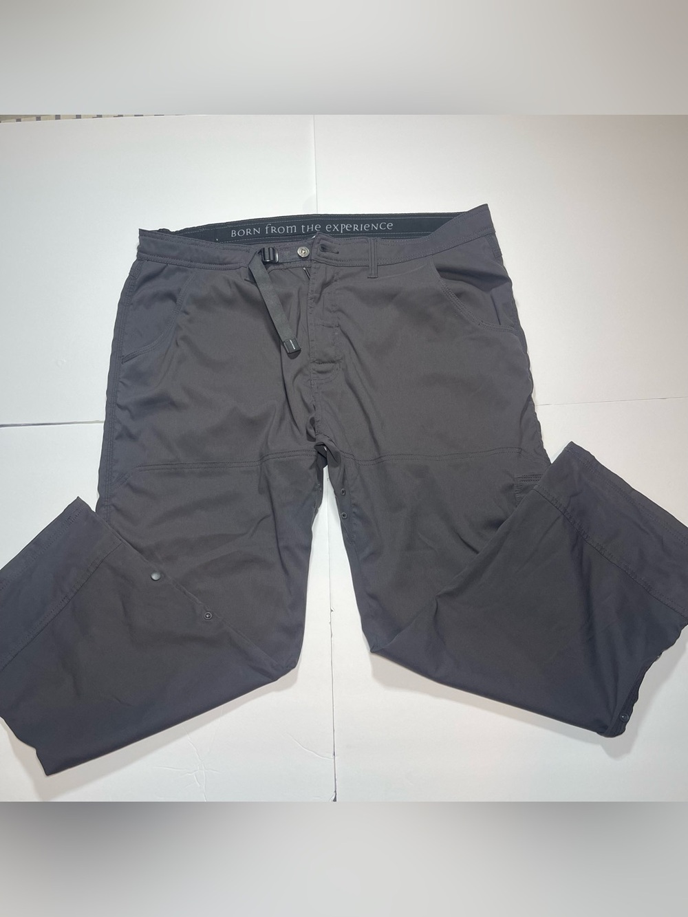 prAna Men’s Stretch Zion Pant Charcoal Gray 42Wx28L Hiking Outdoor Pockets